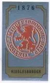 наклейка блискуча футбол Мідлсбро (Англія /Middlesbrough FC,England logo sticker