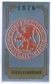 наклейка блискуча футбол Мідлсбро (Англія /Middlesbrough FC,England logo sticker
