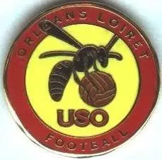 футбол.клуб Орлеан (Франція)1 ЕМАЛЬ /US Orleans,France football enamel pin badge