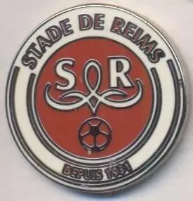 футбол.клуб Реймс (Франція)2 ЕМАЛЬ /Stade Reims,France football enamel pin badge