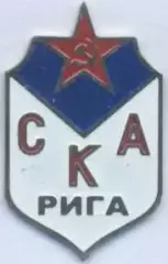 футбол.клуб СКА Рига (Латвія) важмет / SKA Riga, ussr-Latvia football pin badge