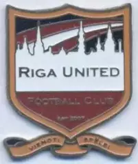 футбол.клуб Рига Юнайтед (Латвія) важмет / Riga United,Latvia football pin badge