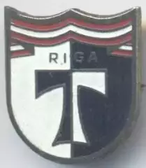 футбольний клуб Торпедо Рига (Латвія) важмет /Torpedo Riga,Latvia football badge