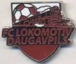 футбол.клуб Локомотив Д.(Латвія)1 ЕМАЛЬ/Lokomotiv Daugavpils,Latvia football pin