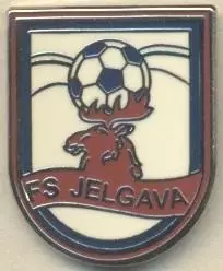 футбол.клуб Єлгава (Латвія) ЕМАЛЬ / FS Jelgava, Latvia football enamel pin badge