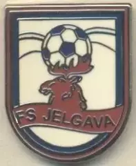 футбол.клуб Єлгава (Латвія) ЕМАЛЬ / FS Jelgava, Latvia football enamel pin badge