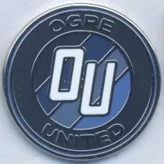 футбол.клуб Огре Юнайтед (Латвія) ЕМАЛЬ / Ogre United, Latvia football pin badge