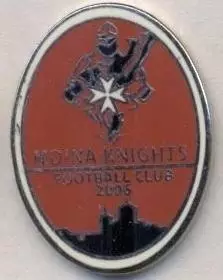 футбольний клуб Мдіна (Мальта)1 ЕМАЛЬ /Mdina Knights FC,Malta football pin badge