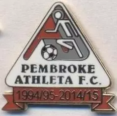 футбол.клуб Пембрук (Мальта)1 ЕМАЛЬ/Pembroke Athleta FC,Malta football pin badge