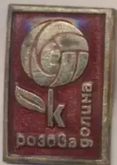 футбол.клуб Розова Доліна (Болгарія) ЕМАЛЬ/Rozova Dolina,Bulgaria football badge