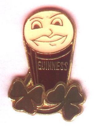 пиво Гиннесс, №1, тяжелый металл / Guinness beer company pin badge