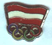 Австрия, НОК=национальный олимпийский комитет,№1,тяжмет /Austria IOC olympic pin