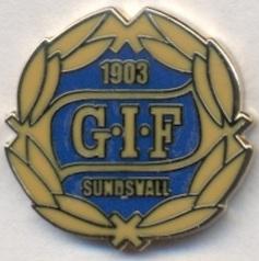футбольный клуб ГИФ Сундсвалль(Швеция), ЭМАЛЬ /GIF Sundsvall,Sweden football pin