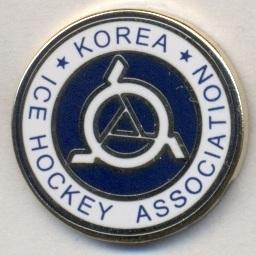 Южная Корея, федерация хоккея, ЭМАЛЬ / Korea hockey association enamel pin badge