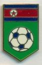 КНДР, федерация футбола,№1 ЭМАЛЬ /DPR Korea football federation enamel pin badge