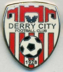 футбол.клуб Дерри Сити (Сев.(Ирландия)1 ЭМАЛЬ/Derry City FC,Ireland football pin