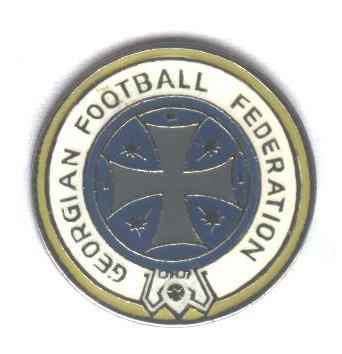 Грузия, федерация футбола, №2, тяжмет / Georgia football federation pin badge