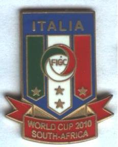 Италия, федерация футбола, №2 ЭМАЛЬ / Italy football federation enamel pin badge