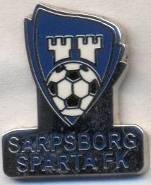 футбол.клуб Спарта (Норвегия) ЭМАЛЬ / Sparta Sarpsborg,Norway football pin badge
