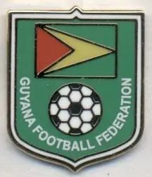 Гайана, федерация футбола, ЭМАЛЬ / Guyana football federation enamel pin badge
