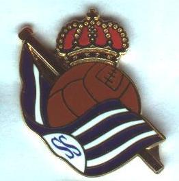 футбол.клуб Реал Сосьедад(Испания) ЭМАЛЬ /Real Sociedad,Spain football pin badge