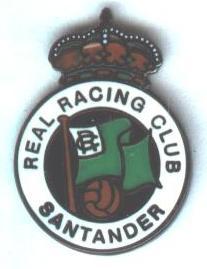 футбол.клуб Расинг Сантандер (Испания)ЭМАЛЬ /Racing Santander,Spain football pin