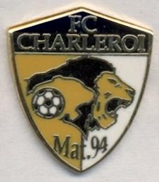 футбол.клуб Шарлеруа (Бельгия), ЭМАЛЬ / FC Charleroi, Belgium football pin badge