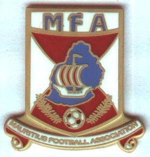 Маврикий, федерация футбола, №1, ЭМАЛЬ / Mauritius football federation pin badge