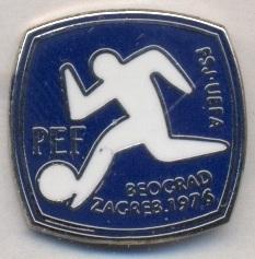 Чемпионат Европы 1976 (Югославия), ЭМАЛЬ / Euro 1976 football enamel pin badge