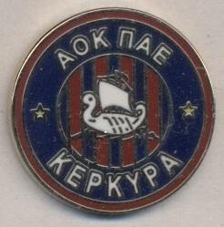 футбольный клуб АО Керкира (Греция)2 ЭМАЛЬ /AO Kerkyra,Greece football pin badge