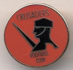 футбольный клуб Крузейдерс (Сев.Ирландия), ЭМАЛЬ / Crusaders FC, N.Ireland badge