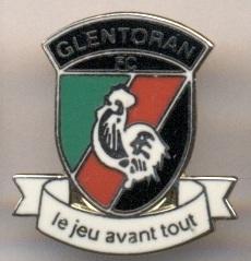 футбол.клуб Гленторан (Сев.Ирланд)1 ЭМАЛЬ /Glentoran FC,N.Ireland football badge
