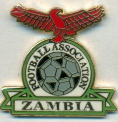 Замбия, федерация футбола,№1, ЭМАЛЬ /Zambia football federation enamel pin badge