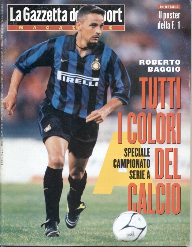 Италия, чемпионат 1998-99,спецвыпуск Gazzetta dello Sport speciale Serie A Italy