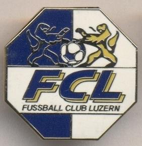 футбольный клуб Люцерн (Швейцария)1 ЭМАЛЬ / FC Luzern,Switzerland football badge