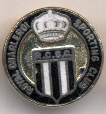 футбол.клуб Спорт.Шарлеруа(Бельгия)1 ЭМАЛЬ/RCSC Charleroi,Belgium football badge