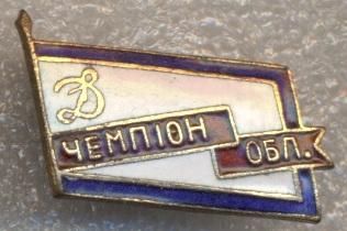 СК ДСО Динамо, чемпион области, ЭМАЛЬ /Dynamo, USSR Soviet sports society badge