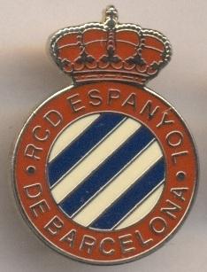 футбол.клуб Эспаньол (Испания)1 ЭМАЛЬ / RCD Espanyol,Spain football enamel badge