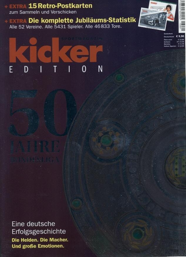 Бундеслига-50 лет, спецвыпуск Kicker 2013./ 50 Years Bundesliga football special
