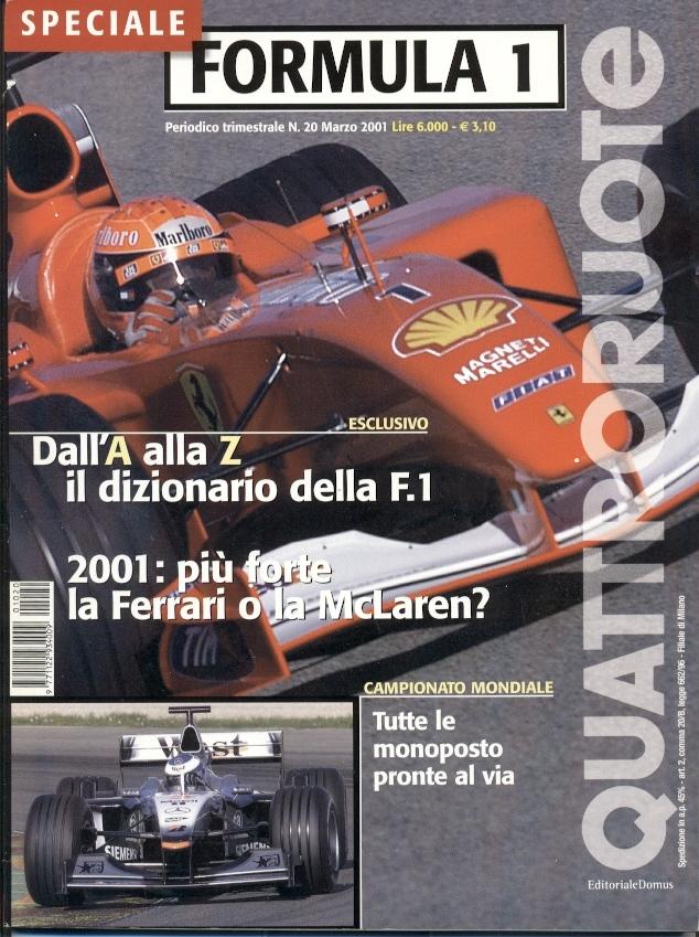 Формула-1, Кватроруоте спецвыпуск 2001 / Quattroruote Formula-1 special magazine