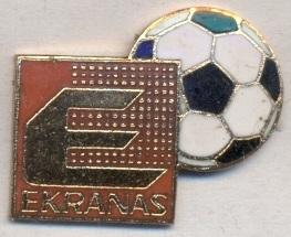 футбол.клуб Экранас(Литва)2 ЭМАЛЬ/Ekranas Panevezys,Lithuania football pin badge