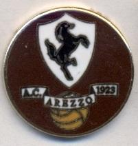 футбол.клуб Ареццо (Италия)2 ЭМАЛЬ / AC Arezzo, Italy football enamel pin badge