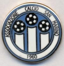 футбол.клуб Сан-Марино->Италия,№2 ЭМАЛЬ / AC San Marino,Italy football pin badge