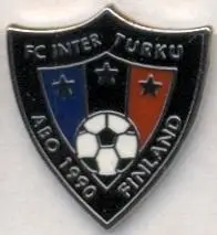 футбол.клуб Интер Турку(Финляндия) ЭМАЛЬ /Inter Turku,Finland football pin badge