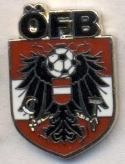 Австрия, федерация футбола, №3, ЭМАЛЬ / Austria football federation pin badge