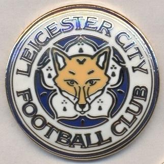 футбол.клуб Лестер (Англия) ЭМАЛЬ выпуклый / Leicester City,England football pin