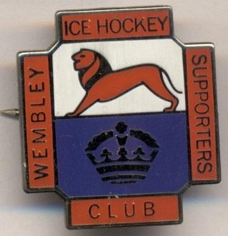 хоккей.клуб Уэмбли Лайонс(Англия) ЭМАЛЬ /Wembley Lions,England hockey club badge