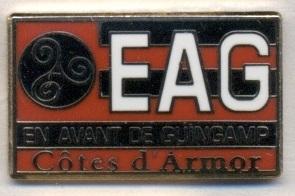 футбольный клуб Генгам (Франция)2 ЭМАЛЬ / EA Guingamp, France football pin badge