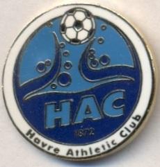 футбольный клуб Гавр (Франция),№2 ЭМАЛЬ / Le Havre AC, France football pin badge