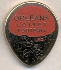 футбольный клуб Орлеан (Франция)№2 ЭМАЛЬ / US Orleans, France football pin badge